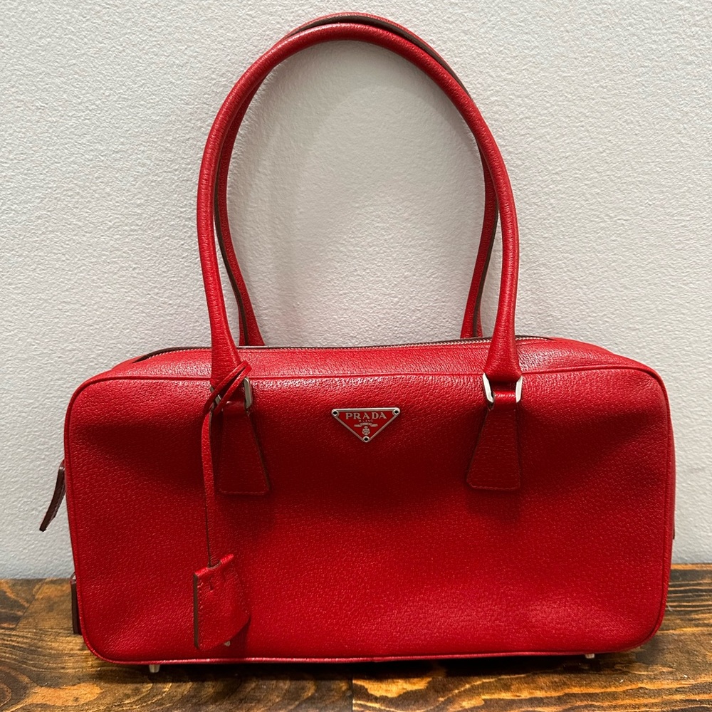 Vintage Cherry Red Prada Purse